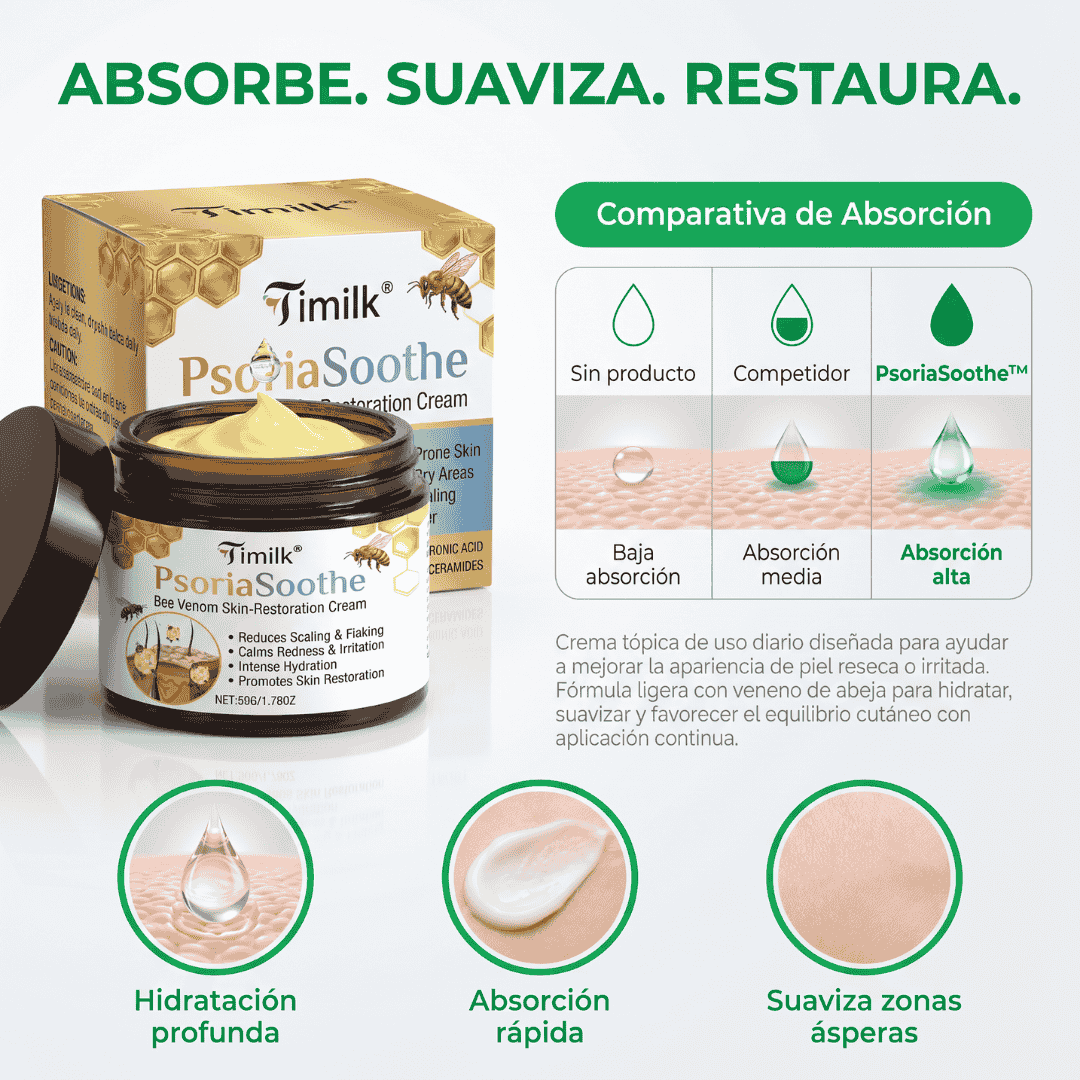 Crema Reparadora Para La Piel - PsoriaSoothe Con Veneno De Abeja