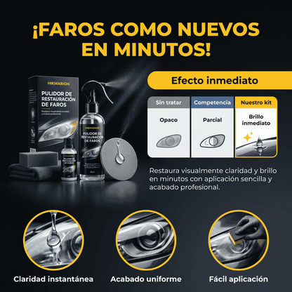 🔆Kit profesional de restauración de faros de coche🚗