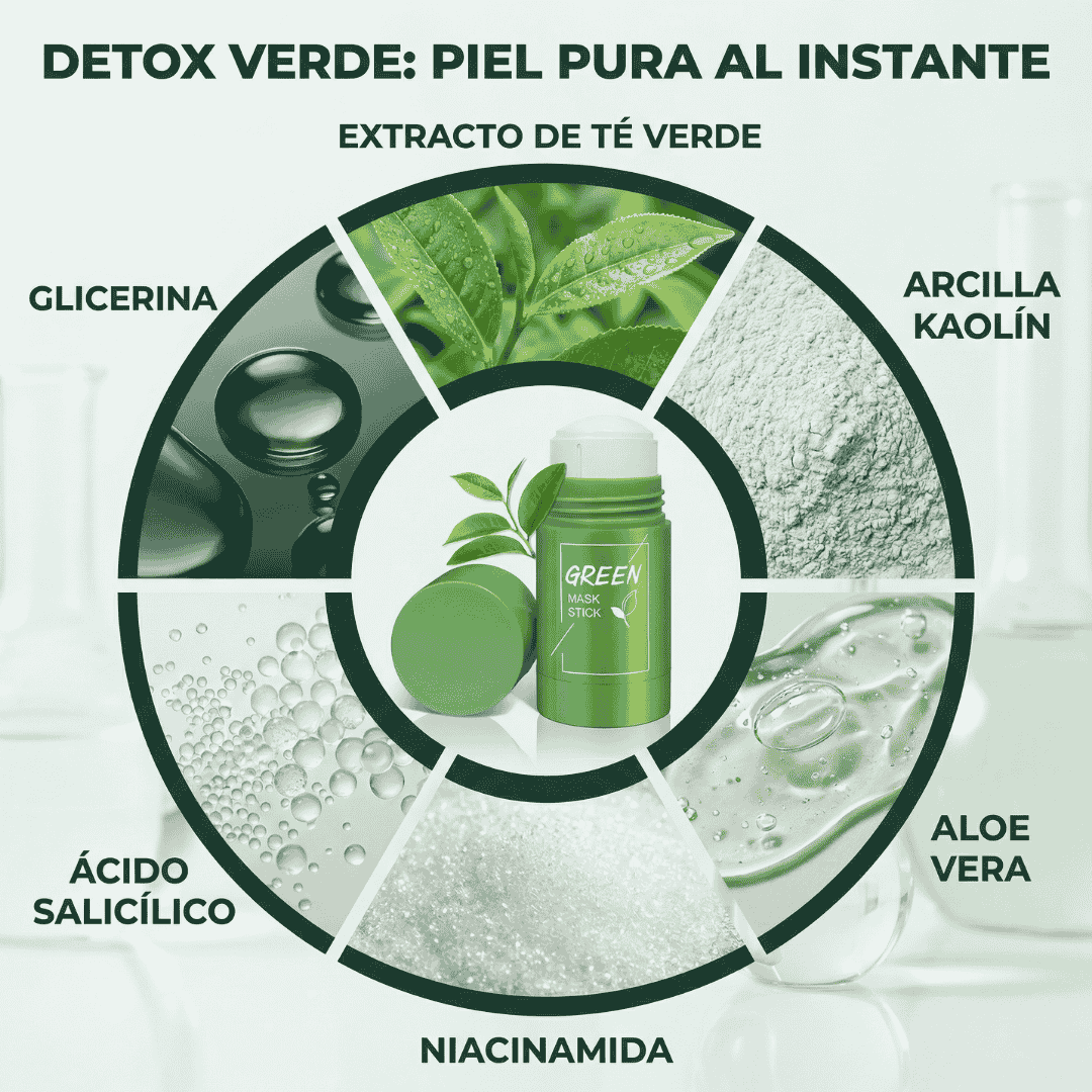 🌿 GreenTea Glow™ - Mascarilla de limpieza profunda 🌿