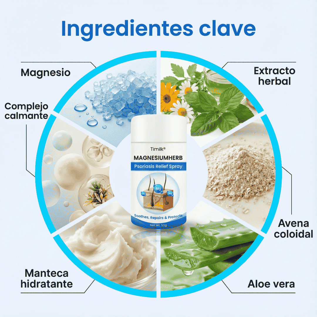 MagnesiumHerb - Spray Para El Alivio De La Psoriasis