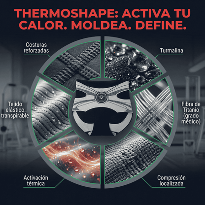 shorts Cortos Moldeadores De Turmalina Con Fibra De Titanio De Grado Médico