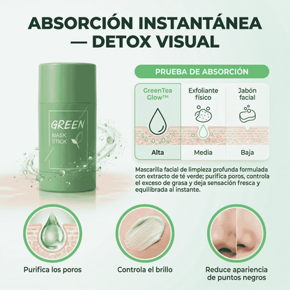 🌿 GreenTea Glow™ - Mascarilla de limpieza profunda 🌿