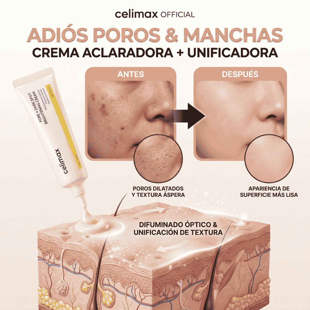 Crema Aclaradora De Poros Y Manchas Oscuras