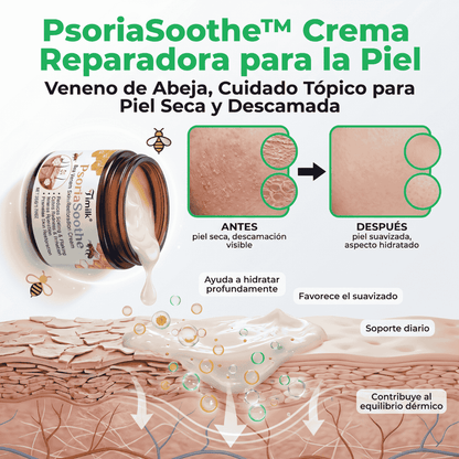 Crema Reparadora Para La Piel - PsoriaSoothe Con Veneno De Abeja