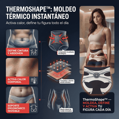 shorts Cortos Moldeadores De Turmalina Con Fibra De Titanio De Grado Médico