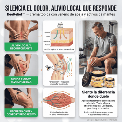 🔥PROMO 2x1 🔥Crema Para El Alivio Del Dolor Y La Curación Ósea Con Toxina Botulínica Y Veneno De Abeja 🐝💎