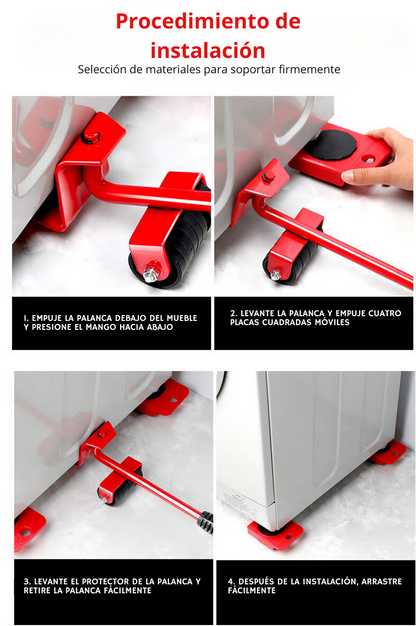 EasyMove ™ - Kit Elevador De Objetos Pesados
