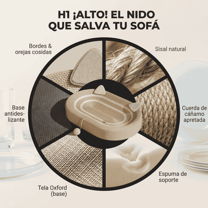 PurrLounge™ - Rascador y cama para gatos