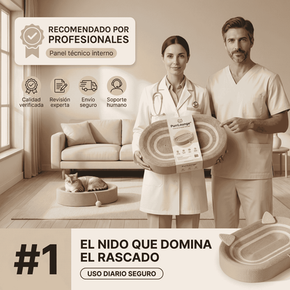 PurrLounge™ - Rascador y cama para gatos