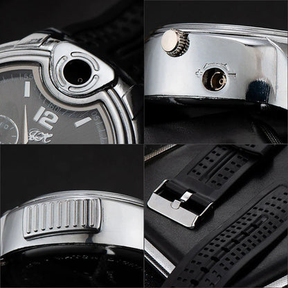 Timeflame® - Reloj con encendedor oculto, elegante y recargable