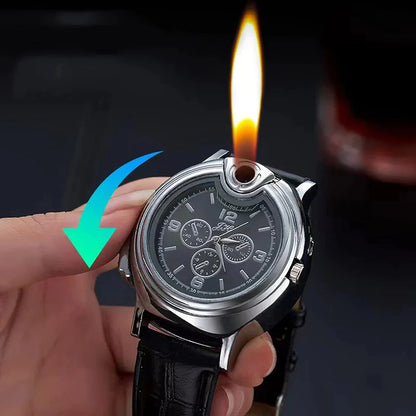 Timeflame® - Reloj con encendedor oculto, elegante y recargable