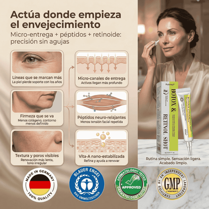 Rolimey® Botox & Vita-A Retinol Shot Crema reafirmante antiarrugas