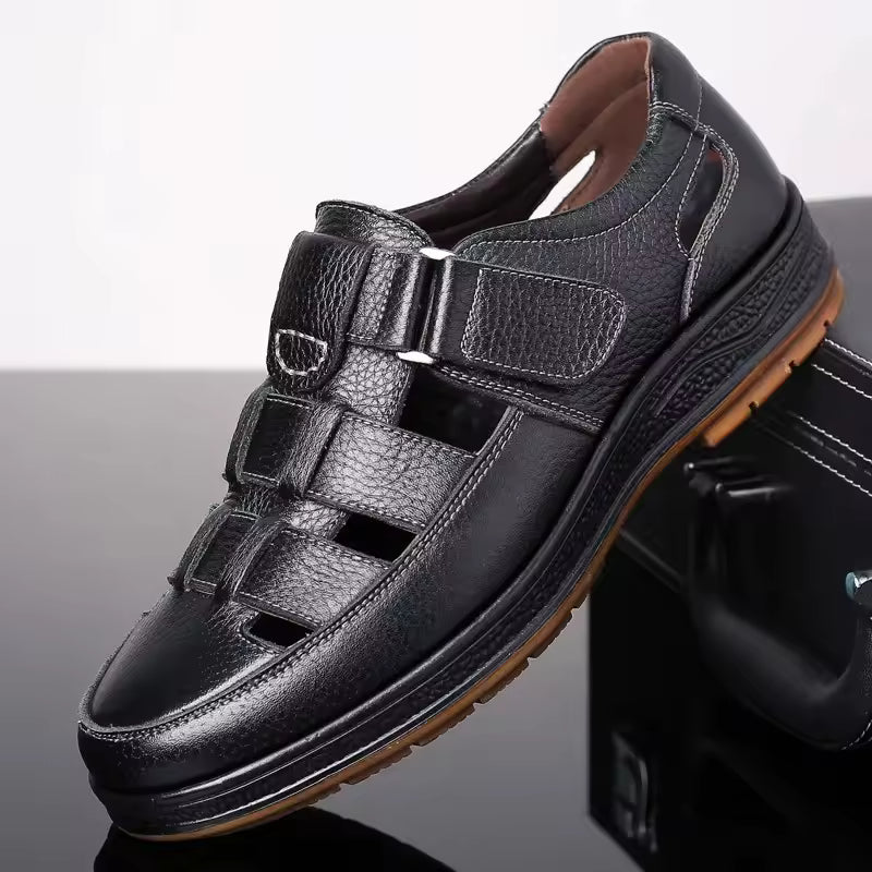 ClassicStep - Sandalias De Cuero Premium👞