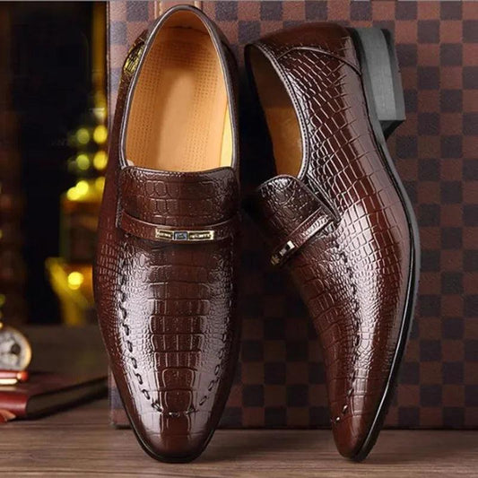 Mocasín de Cuero Crocodille™ con proceso texturizado 🎁 Outlet Mario Hernández 🎁