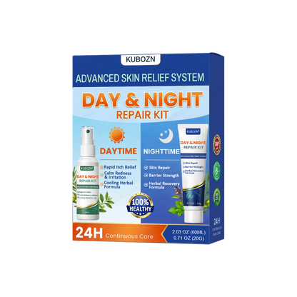 Sistema De Reparación Diurna Y Nocturna Para La Psoriasis: Dúo De Alivio 100 % Libre De Esteroides Para Placas, Descamación Y Picazón.