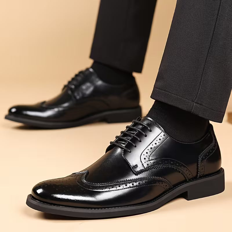 Zapatos Oxford Wingtip™ – Elegancia Atemporal para Hombres Exigentes