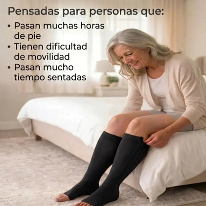 Medias De Compresión Con Cremallera