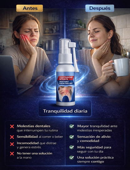 DentaSoulage   -Spray bucal Alivia El Dolor Y La Irritación En Minutos