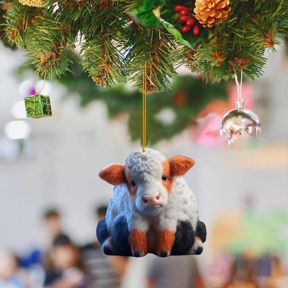Set x 10 🎄Piezas De Adornos Navideños Con Colgantes De Vaquitas