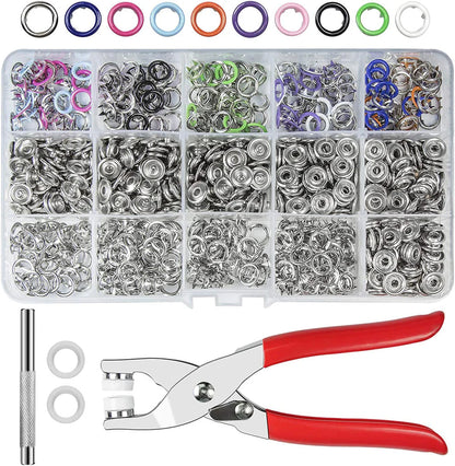 PowerSnap™ Kit Pro - Remachadora De Botones A Presión + 200 Mas Broches