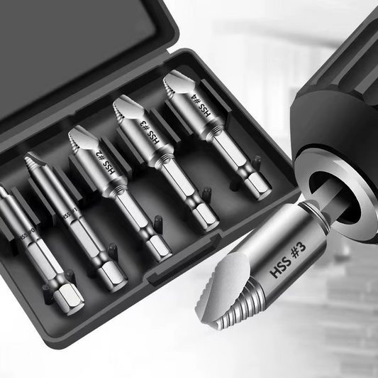 🔩 X-Grip™ - Extractor de Tornillos Dañados (Pack de 5)