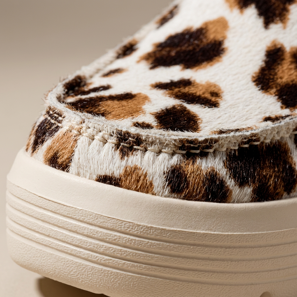 WildLuxe™ Zuecos Plataforma Animal Print