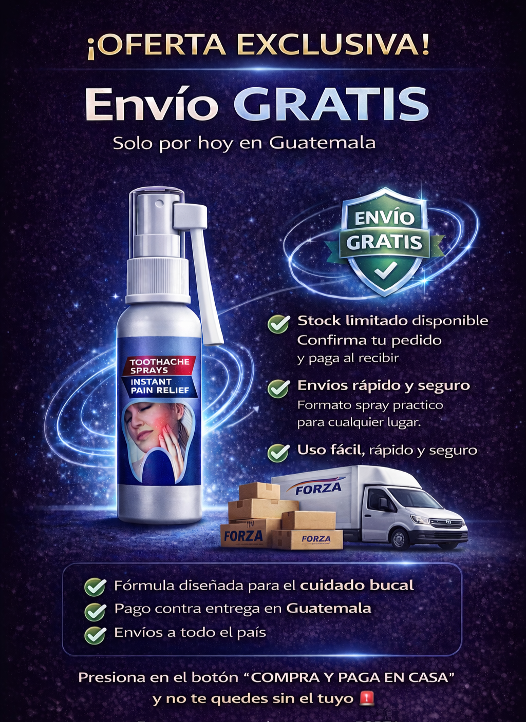 DentaSoulage   -Spray bucal Alivia El Dolor Y La Irritación En Minutos