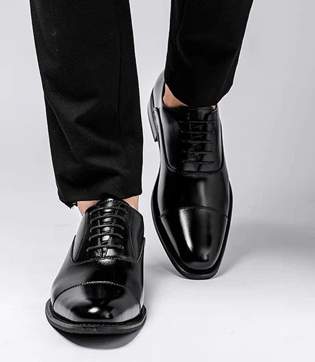 Oxford Lace - Zapatos Oxford de Cuero con Cordones