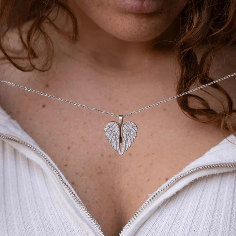 AlmaLuz™ - Collar Ángel Guardián de Protección Divina