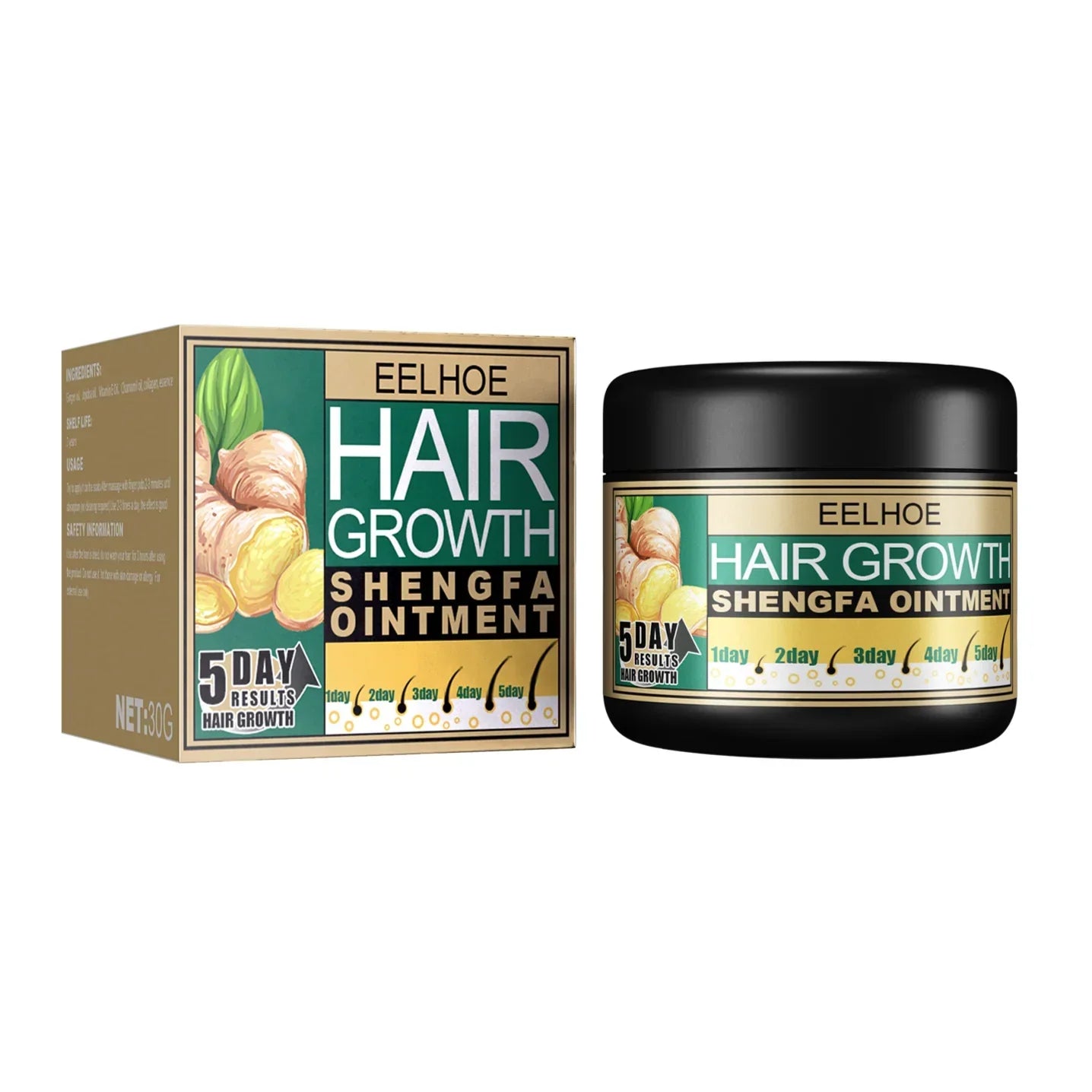 🌿 Recupera tu Cabello en Solo 5 Días | Crema de Jengibre Hair Growth