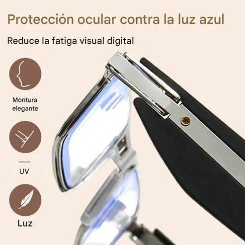 Glasses - Gafas de Lectura Plegables Anti Luz Azul con Estuche.