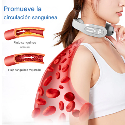Masajeador linfático cervical de puntos de acupuntura cervical GFOUK™ EMS