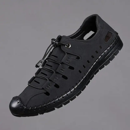 Sandalia tejida Hollow para hombre