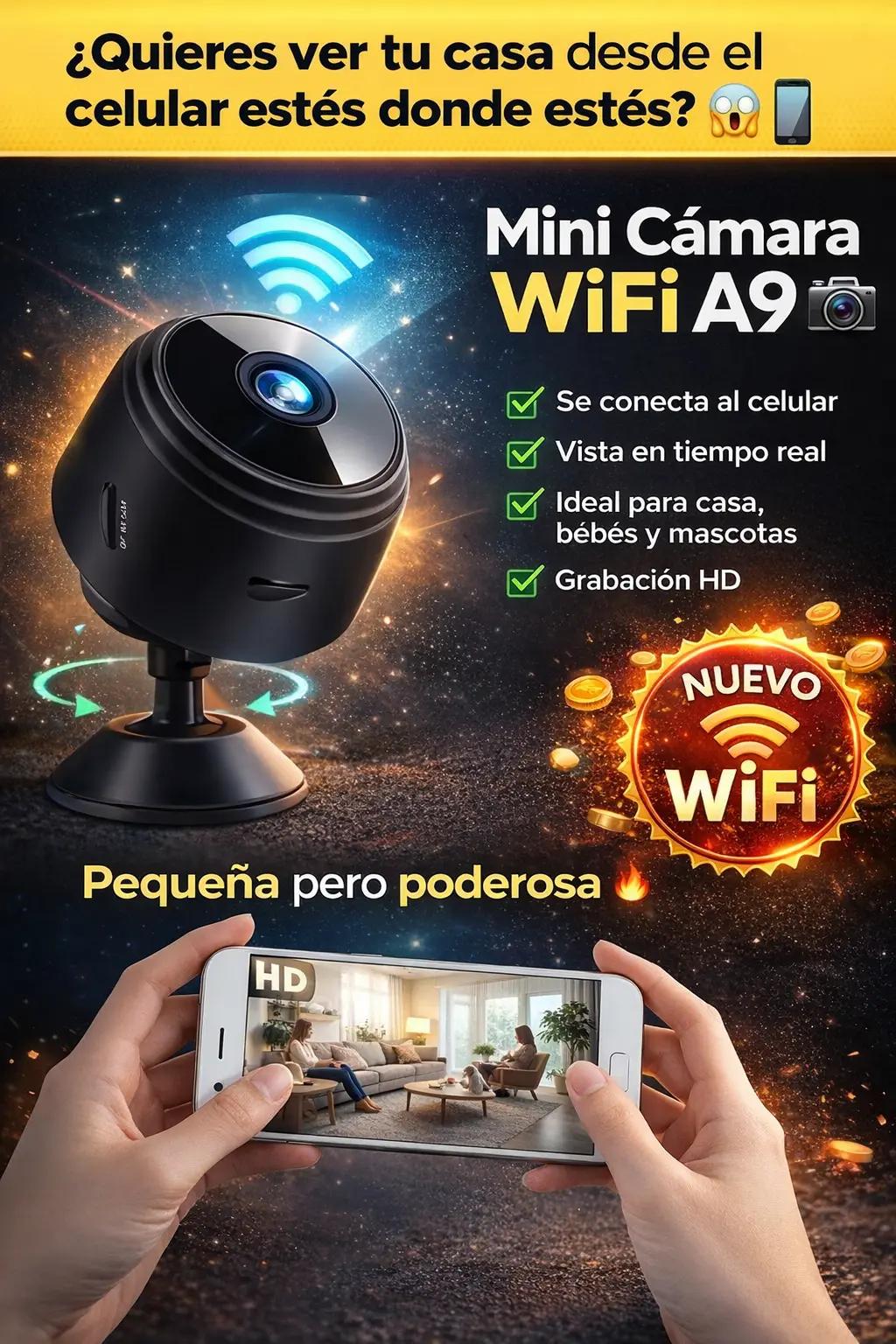 🔥 COMPRA 1 Y RECIBE 3 - La Promoción Más Grande Del Año - Mini cámara Espia 1080 Full HD - Inalámbrica - WIFI (Incluye Software Gratis)