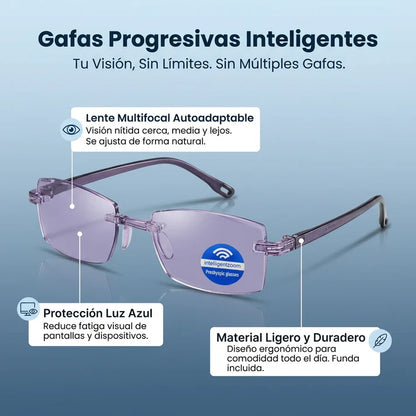 Blu Progresivas Inteligentes™ - Visión de cerca, intermedia y lejos en una sola gafa (PRUEBA GARANTIZADA DE 30 DÍAS)
