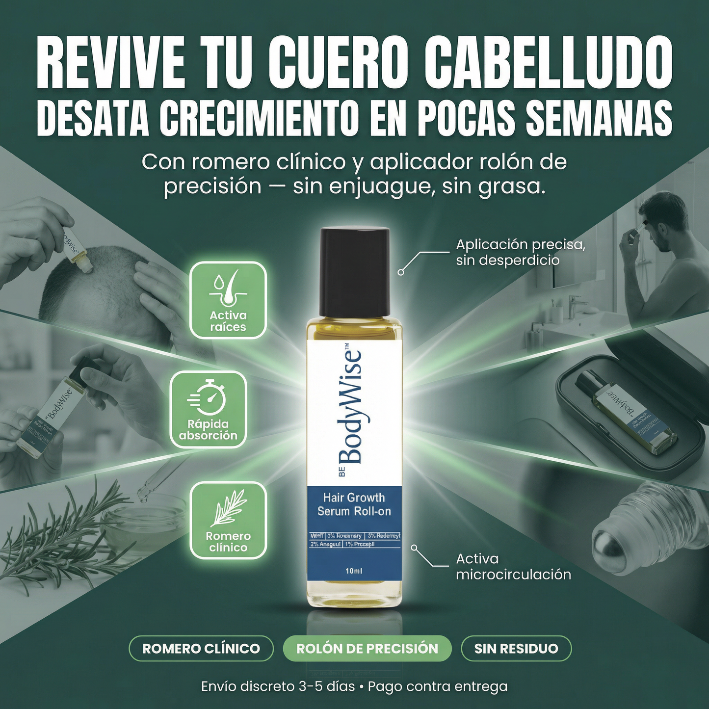 BODYWISE ROLL®  tratamiento💊 regeneracion capilar💆‍♂️