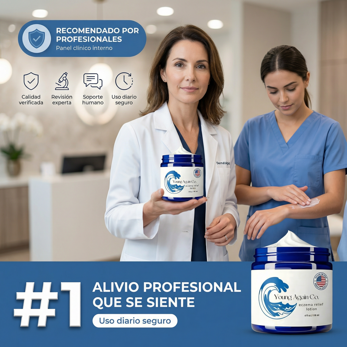Young AgainCO® crema💧 aliviante dermatologica👩‍⚕️ de eczema