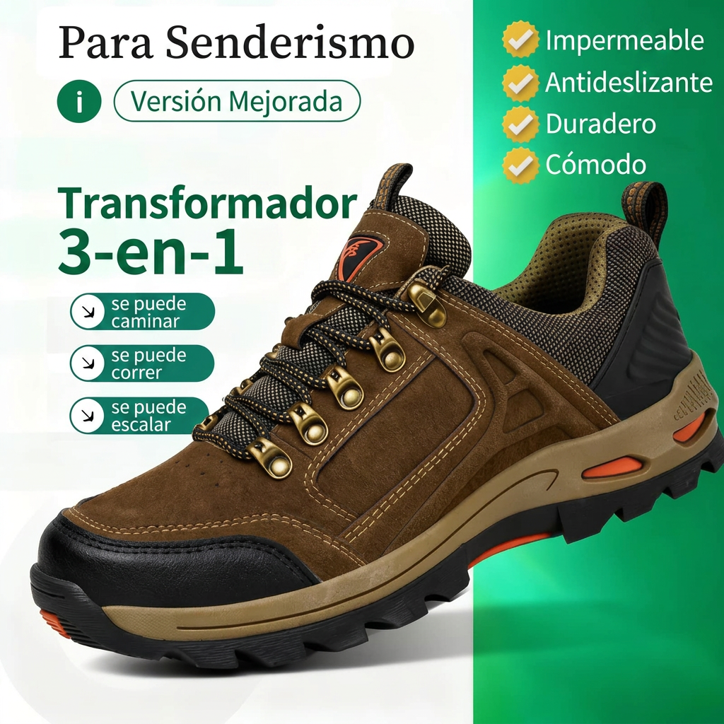 Wide Fit - Zapatos de senderismo y trabajo antideslizantes para hombre, horma ancha, soporte para el arco del pie, acolchados.