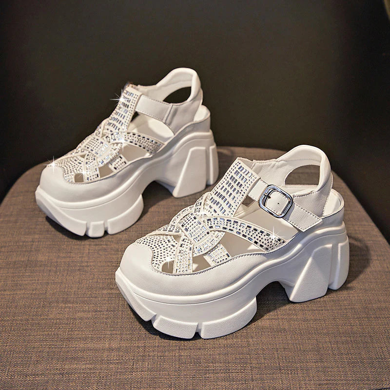 Lurebest™ - Nuevas sandalias ortopédicas con plataforma y lentejuelas