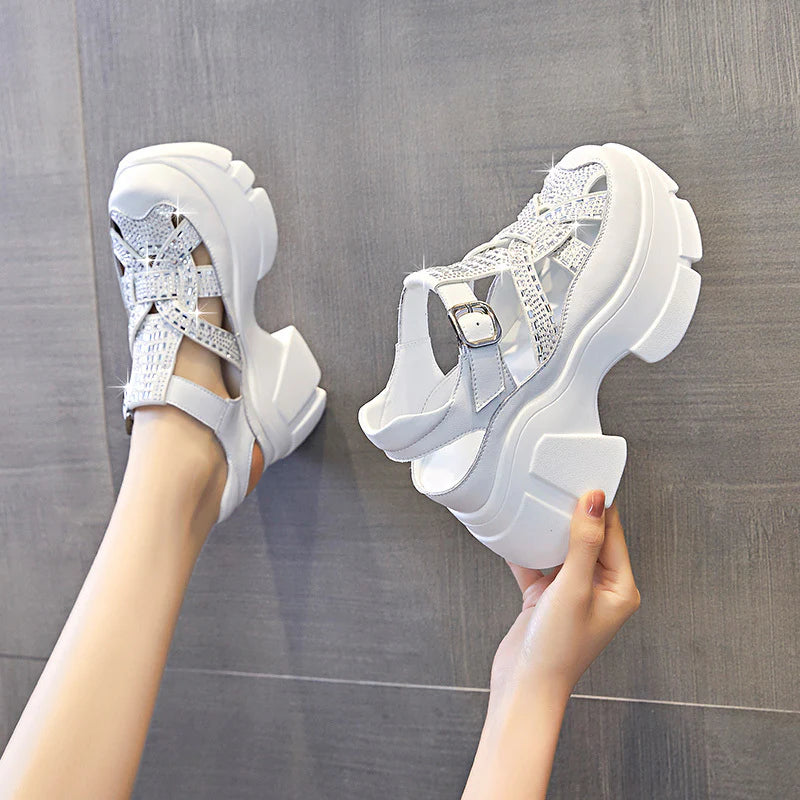 Lurebest™ - Nuevas sandalias ortopédicas con plataforma y lentejuelas