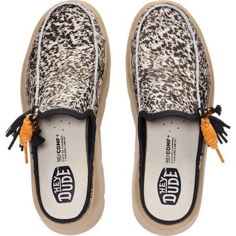 WildLuxe™ Zuecos Plataforma Animal Print