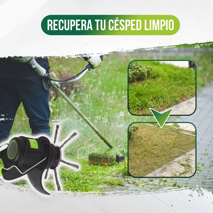 Cabezal de corte de alambre de acero reforzado para desbrozadoras inalámbricas