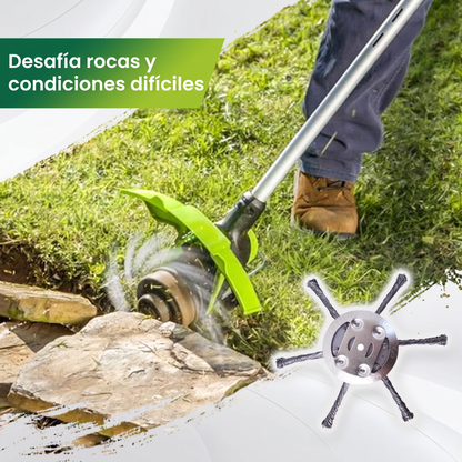 Cabezal de corte de alambre de acero reforzado para desbrozadoras inalámbricas
