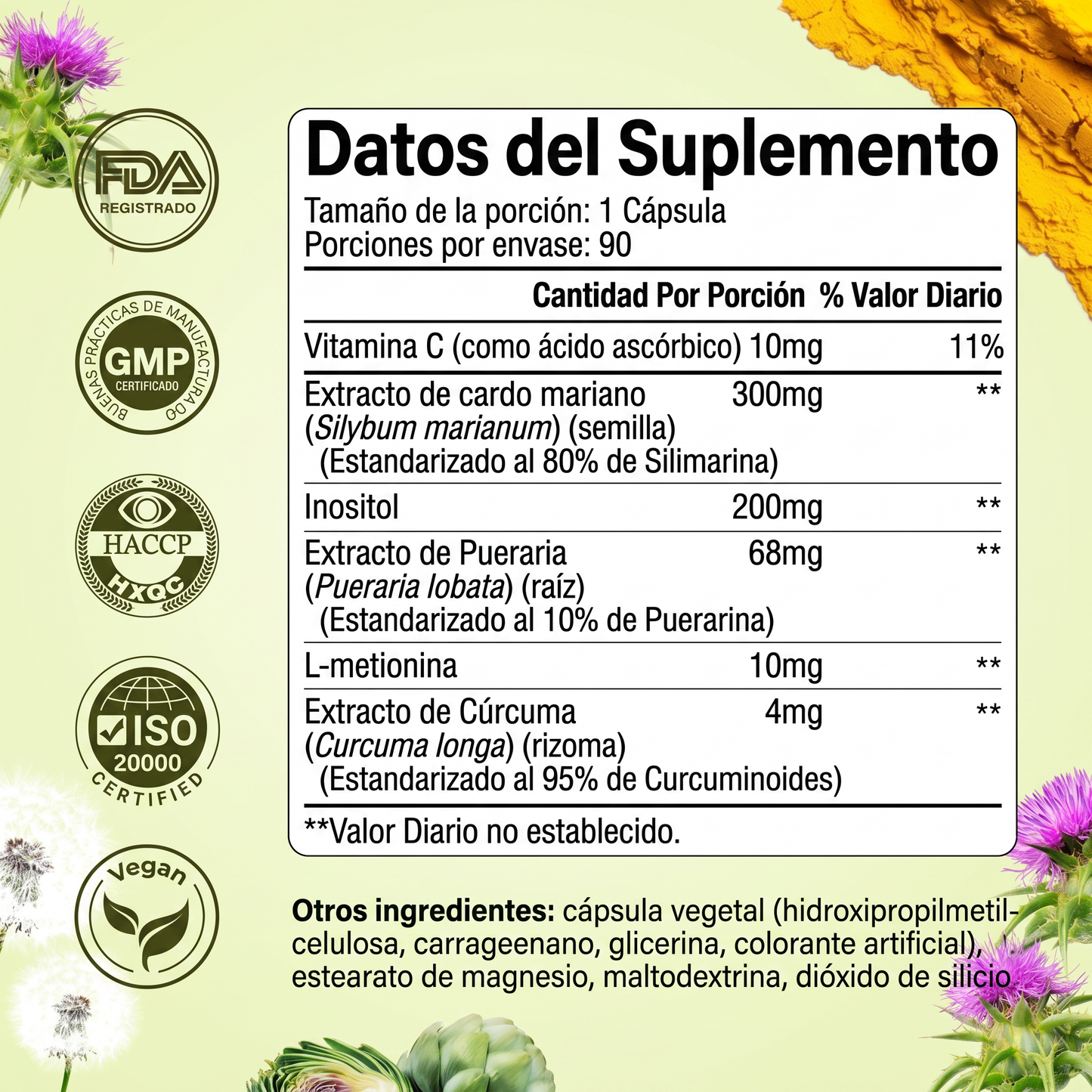 Oxyenergy Cardo Mariano Desintoxicante para el Hígado - YTY5