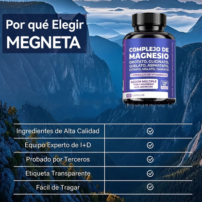 Cápsulas de magnesio ricas en vitamina C y complejo de vitamina B - #YEP8
