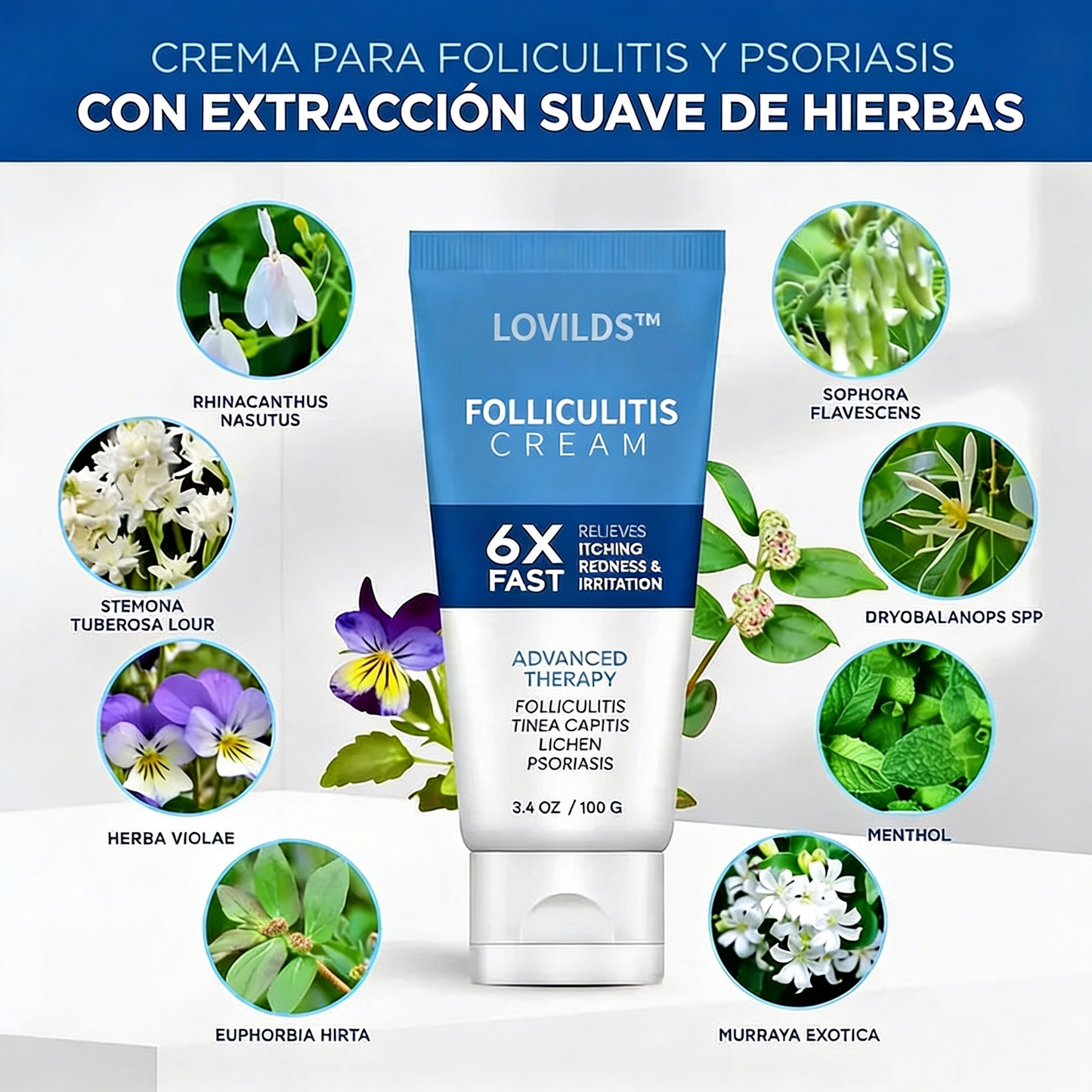 Crema para la foliculitis, alivio de la picazón, calma el enrojecimiento y la irritación, tratamiento avanzado, aprobado por dermatólogos