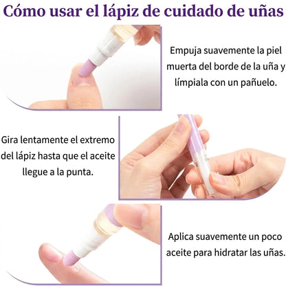 🔥Paga 2 y Lléva 6 🖊️ Bolígrafo empujador de cutículas