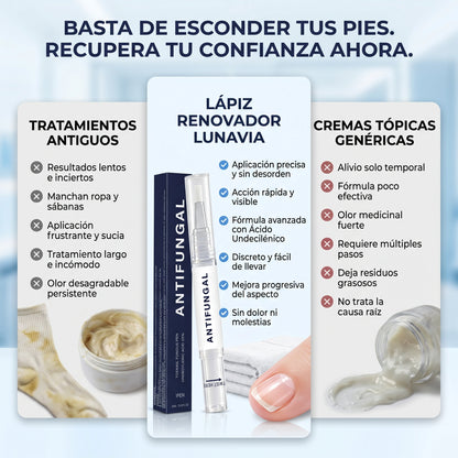 Lápiz renovador de uñas: revitaliza las uñas opacas y dañadas. (Pack x3, x6, x9)