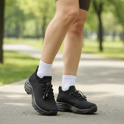 Ambulo Ortho - Zapatos Ergonómicos con Amortiguación Totalmente Negros