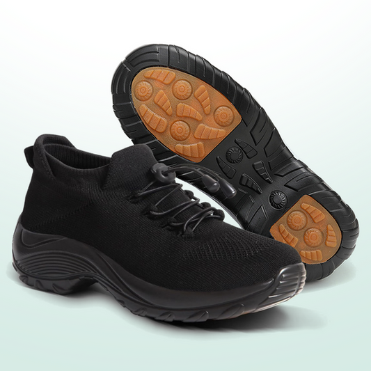 Ambulo Ortho - Zapatos Ergonómicos con Amortiguación Totalmente Negros